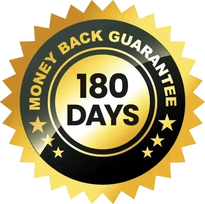 180-day money-back badge